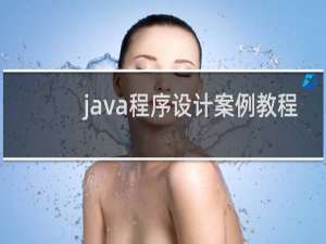 java程序设计案例教程
