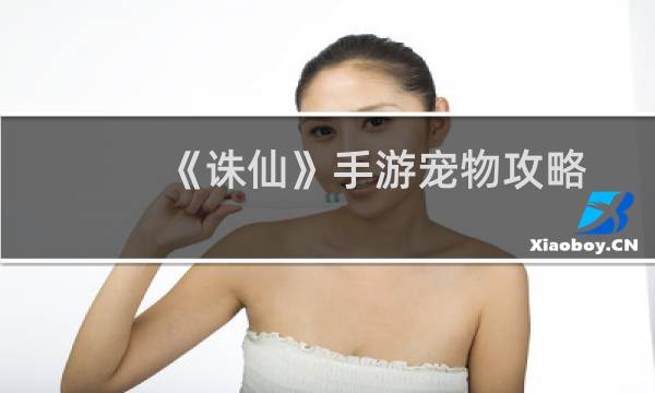 《诛仙》手游宠物攻略