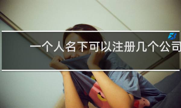 一个人名下可以注册几个公司