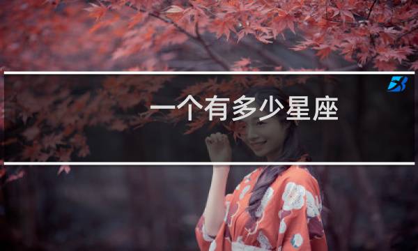 一个有多少星座
