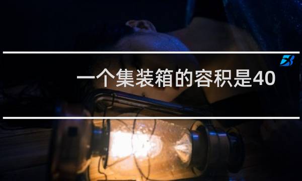 一个集装箱的容积是40