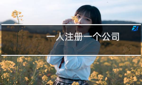 一人注册一个公司