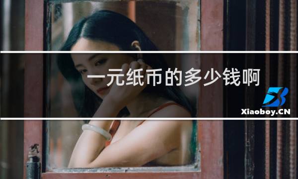 一元纸币的多少钱啊