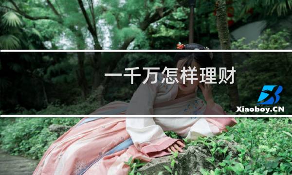 一千万怎样理财