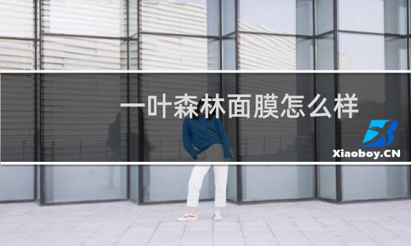 一叶森林面膜怎么样