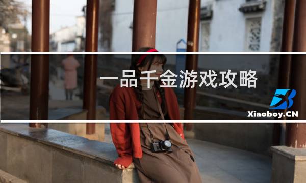 一品千金游戏攻略