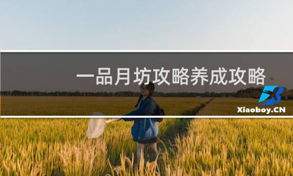 一品月坊攻略养成攻略