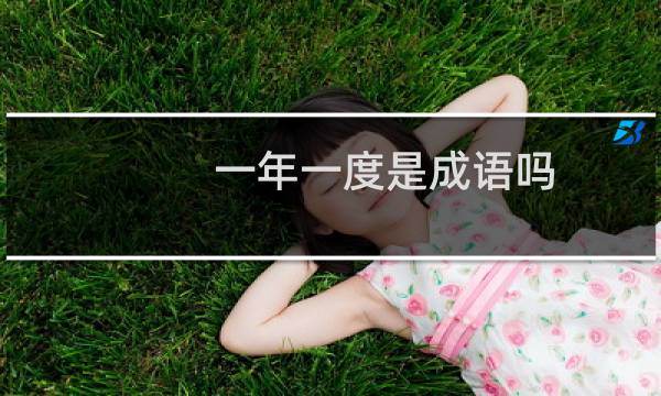 一年一度是成语吗