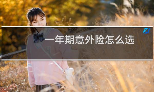 一年期意外险怎么选