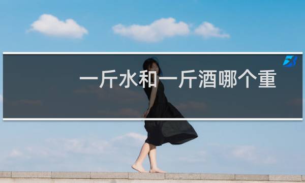 一斤水和一斤酒哪个重