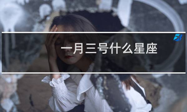 一月三号什么星座