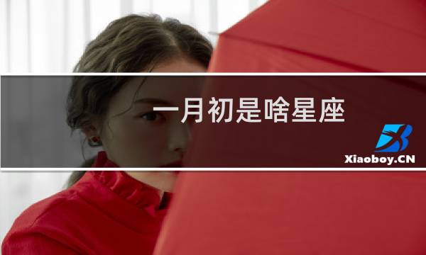 一月初是啥星座
