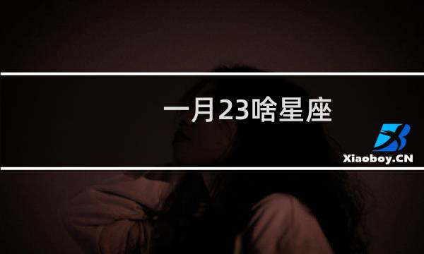 一月23啥星座