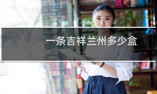 一条吉祥兰州多少盒