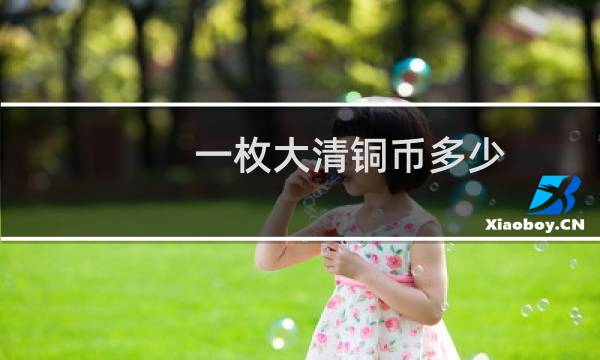 一枚大清铜币多少