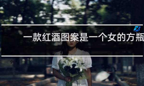 一款红酒图案是一个女的方瓶