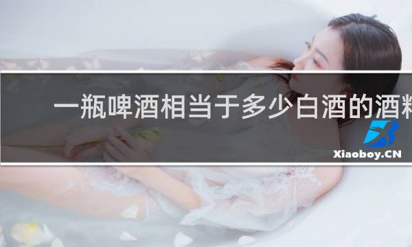 一瓶啤酒相当于多少白酒的酒精