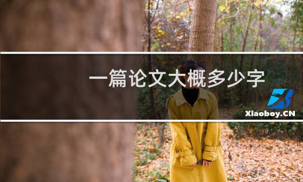 一篇论文大概多少字