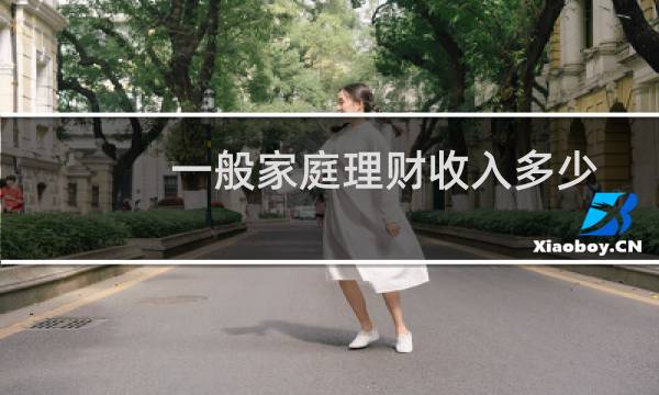 一般家庭理财收入多少