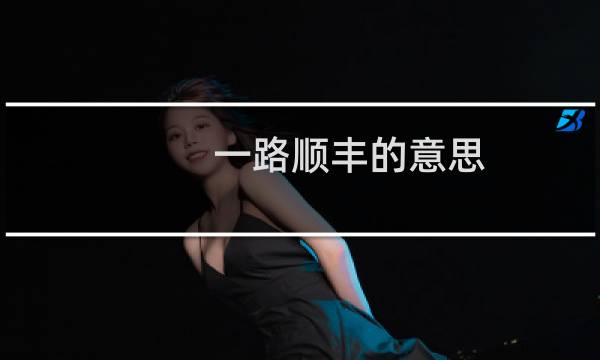 一路顺丰的意思