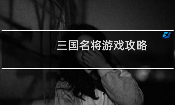 三国名将游戏攻略