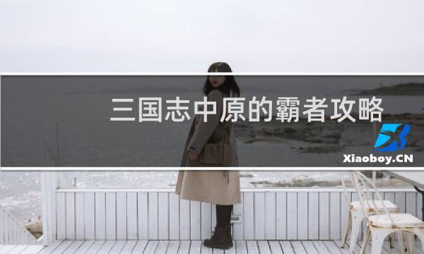 三国志中原的霸者攻略