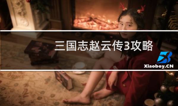 三国志赵云传3攻略