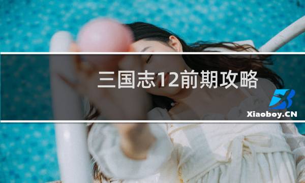 三国志12前期攻略