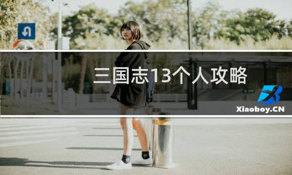 三国志13个人攻略