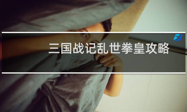三國戰(zhàn)記亂世拳皇攻略