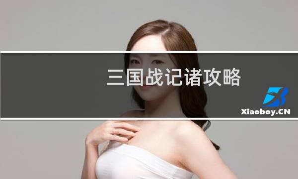 三国战记诸攻略