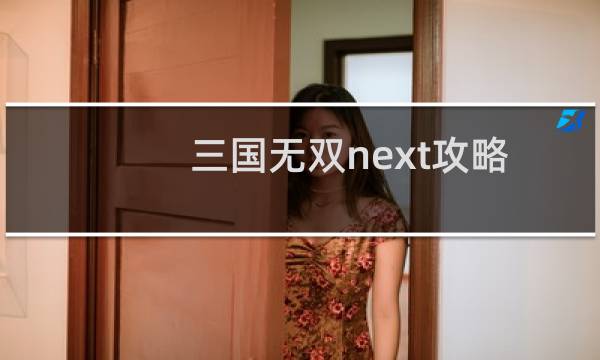三国无双next攻略