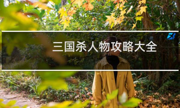 三国杀人物攻略大全