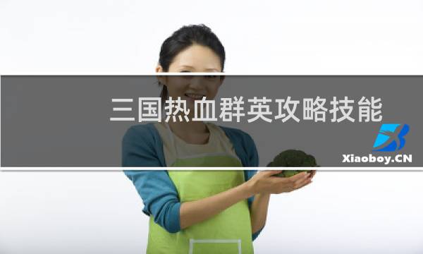 三国热血群英攻略技能