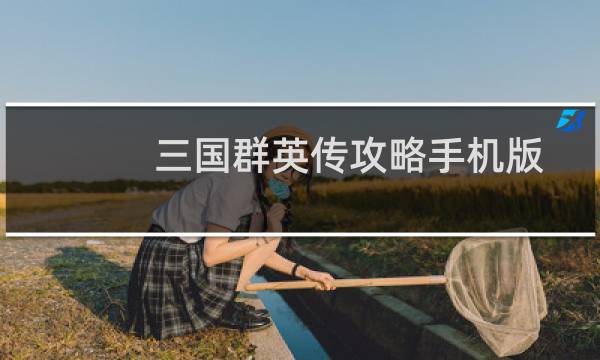 三国群英传攻略手机版