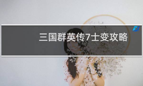 三国群英传7士变攻略