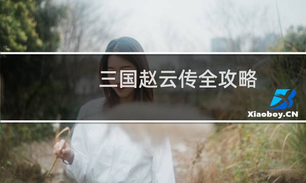 三国赵云传全攻略