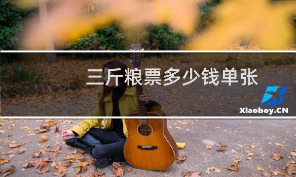 三斤粮票多少钱单张