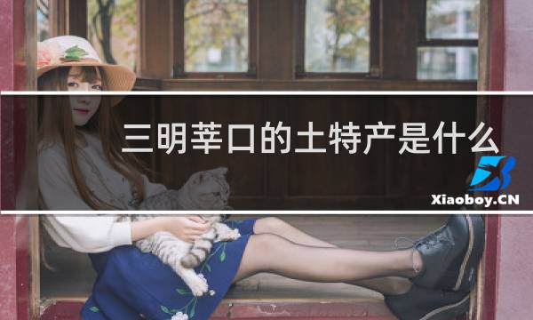 三明莘口的土特产是什么
