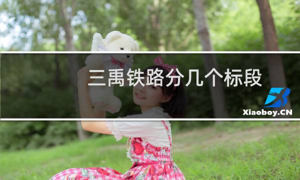 三禹铁路分几个标段