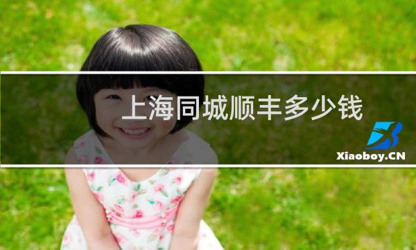 上海同城顺丰多少钱