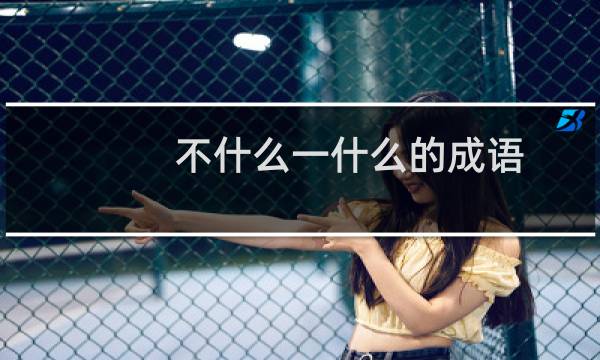 不什么一什么的成语