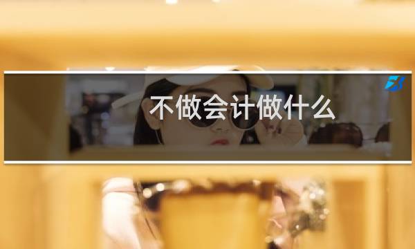 不做会计做什么