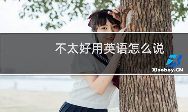 不太好用英语怎么说