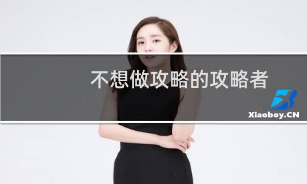 不想做攻略的攻略者