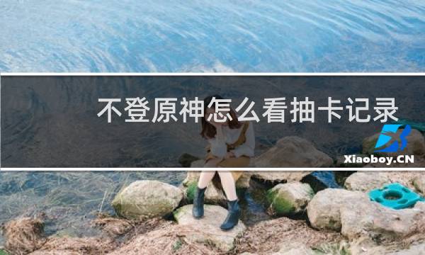 不登原神怎么看抽卡记录