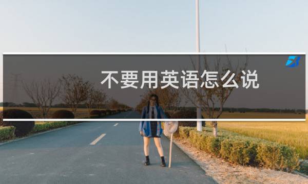 不要用英语怎么说