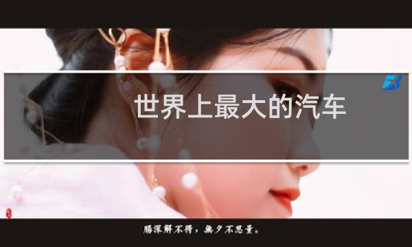 世界上最大的汽车