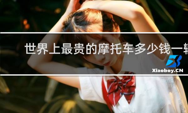 世界上最贵的摩托车多少钱一辆
