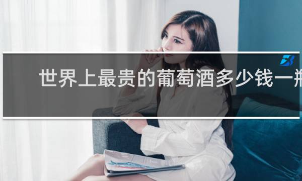 世界上最贵的葡萄酒多少钱一瓶